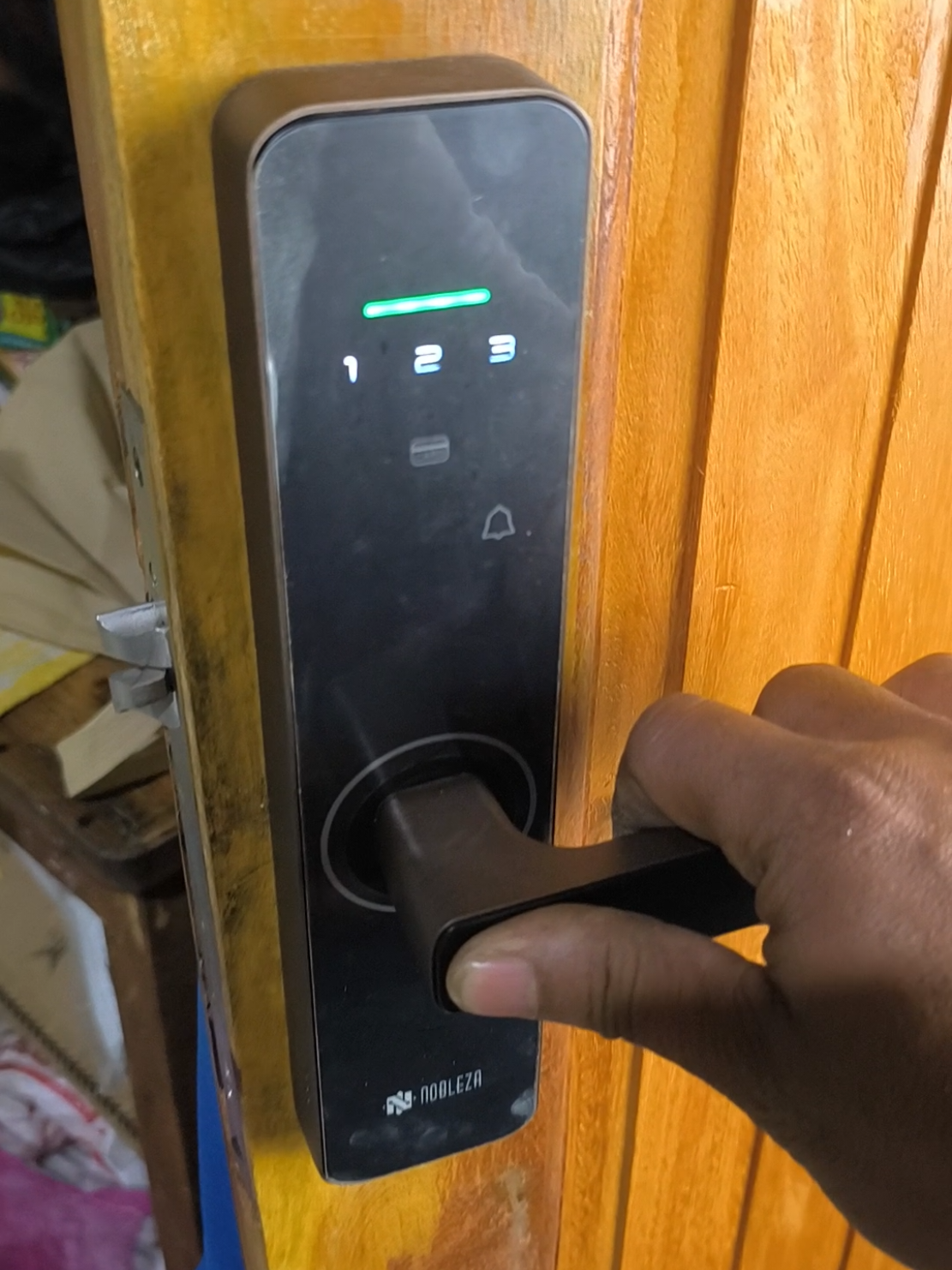NOBLEZA Smart Door Lock Kunci Pintu dengan Sidik Jari #aryanroust 