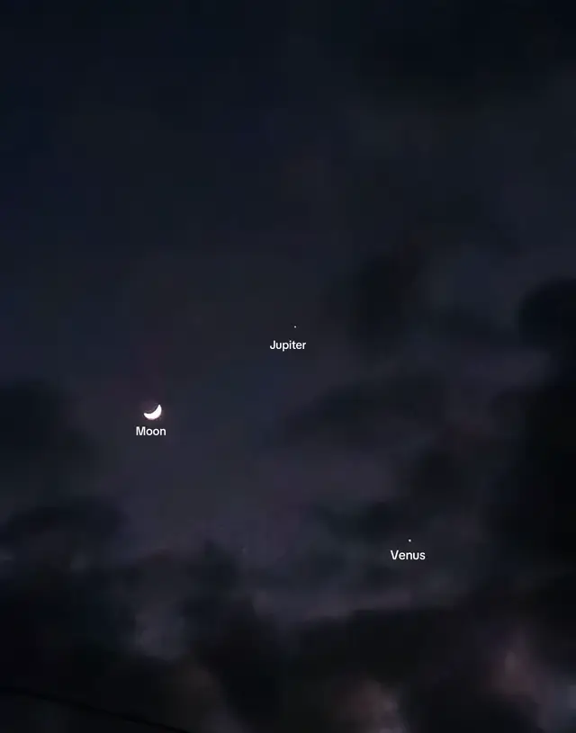 ✨🌙#moon #jupiter #venus #astronomi #creatorsearchinsights 