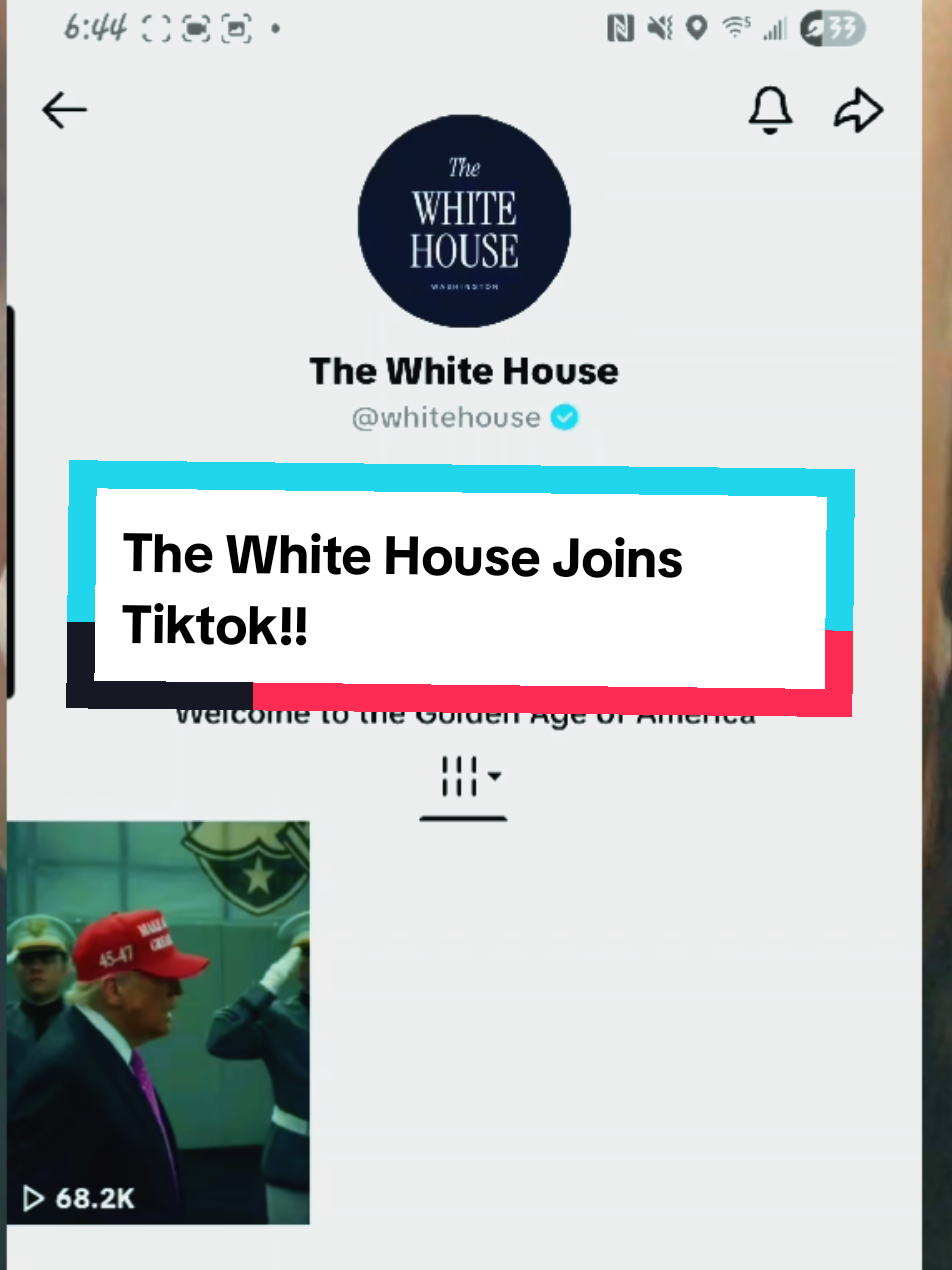 The White House Has Joined TikTok #whitehouse #titktok #fyp #newsupdate #news 