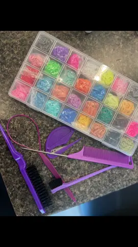 Diapers, thermometer and water bottle are not included to keep the baby entertained 😂 #fyp #foryou #momtok #girlmom #hairtok #hairessentials #hairideas #hairturtorial 