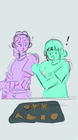 Part 1 of Baking with Huntrix gets emotional sometimes #kpdh #huntrix #polytrix #art 