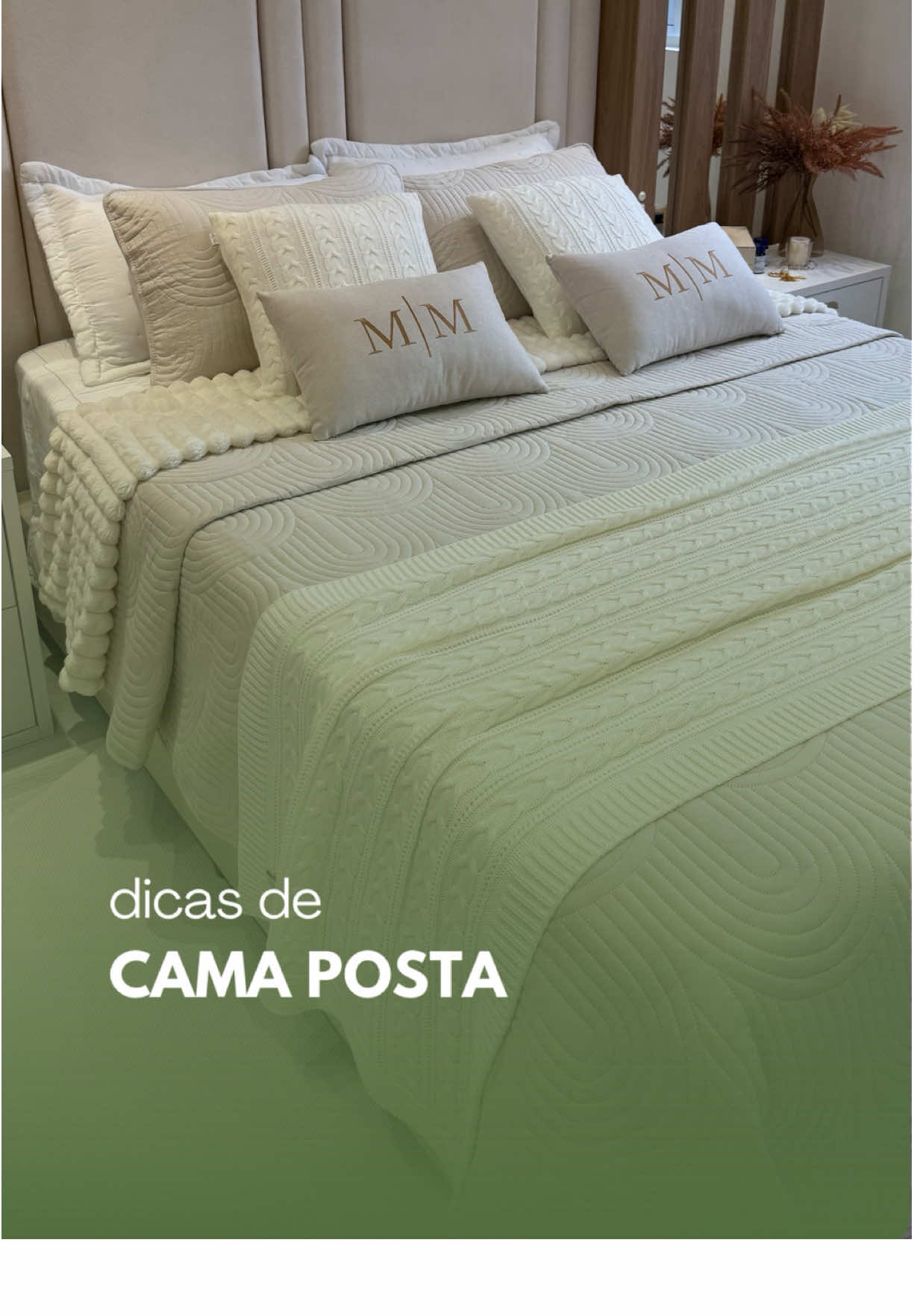 ✨ Transforme sua cama em um convite ao descanso e ao aconchego Pequenos detalhes fazem toda a diferença na hora de montar uma cama posta 🛏💫 🔗Todos os links estão no destaque CAMA POSTA lá na rede vizinha  #CamaPosta #DecoraçãoDoLar #MesaPosta #CamaArrumada #DecorAconchegante #OrganizaçãoDoLar #DetalhesQueEncantam #InspiraçãoDeCasa #CasaAconchegante #DicasDeDecoração #DecorLovers #DecorDoDia #ArrumeASuaCama #CasaCheirosa #CantinhoAconchegante