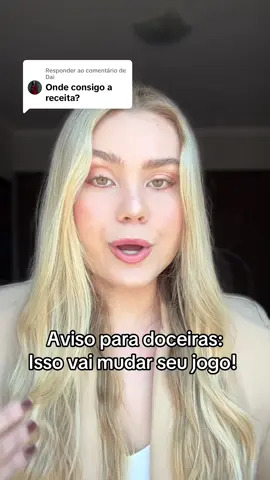 Respondendo a @Dai Todas as minhas receitas + técnicas exclusivas por um valor surreal  🍫✨ ⠀ Eu já gastei mais de R$5.000 em cursos picados, e agora você vai ter tudo isso reunido num só lugar! ⠀ Quer entrar na lista de espera antes de todo mundo? 👉 Comenta aqui embaixo e eu te coloco na lista! #confeitaria #rendaextra #doces #ifood 