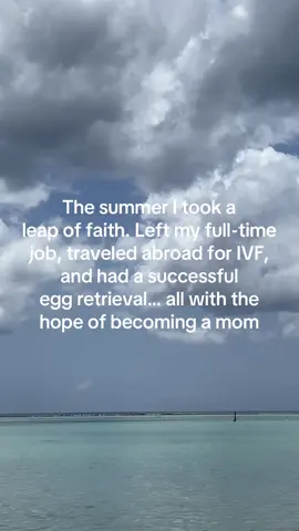 ✨ The summer everything changed: I chose faith, IVF abroad, and the dream of becoming a mom. 🌸💫 #ttcjourney #ivfjourney #eggretrievalsuccess #ivfabroad #FertilityJourney 