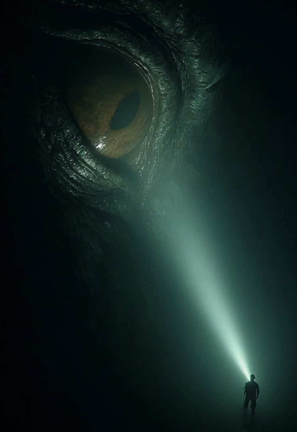 More leaked footage of James Wan’s upcoming horror epic The Call of Cthulhu has supposedly surfaced online, showing an early scene of the film. In it, an explorer descends into a cavernous abyss searching for clues only to discover the ancient leviathan hidden in the dark. The chilling moment cuts out before  showing more of the creature.  #fyp #callofcthulhu #trailer #jameswan 
