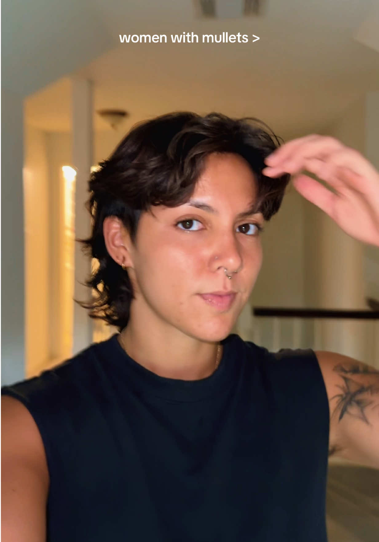 the fan fell off the ceiling lol #wlw #mullet #masc 