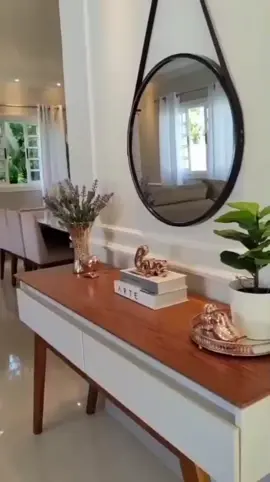 Espelho Redondo com Alça - Simplesmente Maravilhoso 😍  #espelho #decoracao #casa #lardocelar 