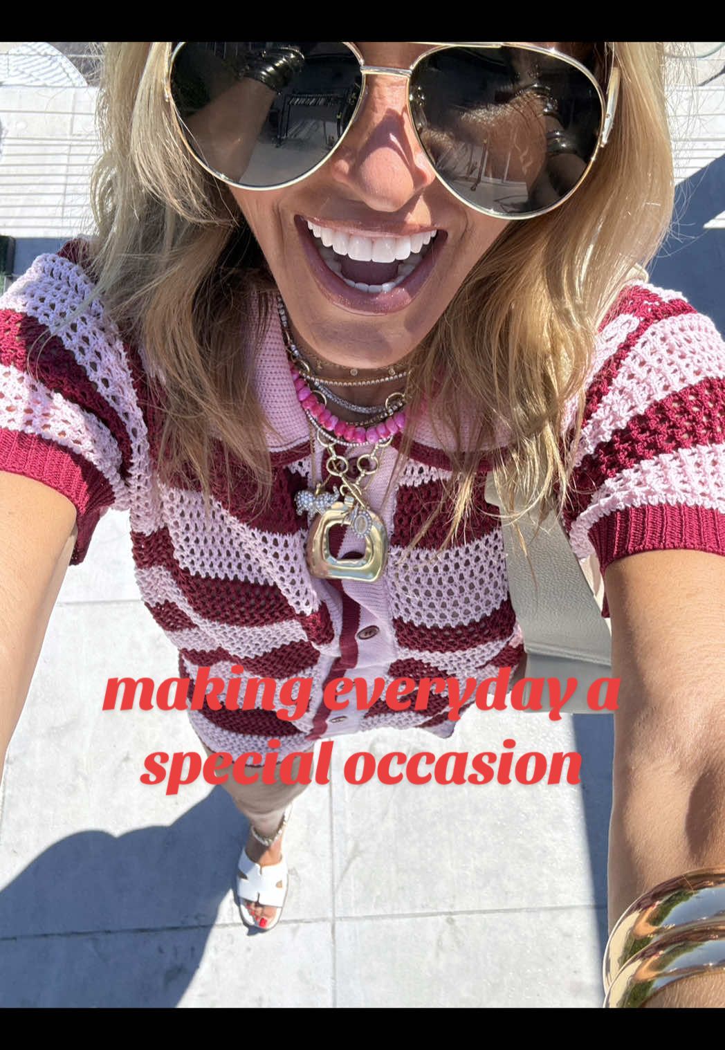 Every day that you are alive is a special occasion so dress like it 🔥 #lookgoodfeelgood #motivation #whatiwore #outfitinspo #midlifewomen 