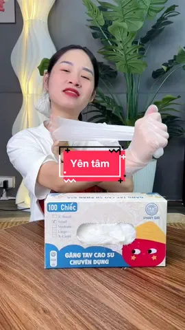 Yên tâm…. combo 100 găng tay cao su #gangtaycaosu #trending #xuhuong 