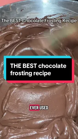 This chocolate frosting recipe is my go-to for ALL things chocolate! It’s a hit, AND it’s very stable! Leave a comment if you’d try it!!  #chocolatefrosting #frostingrecipe #baketok  #fyp #caketok  ✨Recipe ✨ 4 sticks butter  1C sifted cocoa powder  2/3 heavy cream  1 1/3C semi-sweet chocolate chips  5C Powdered sugar  Pinch of salt  1tsp vanilla 