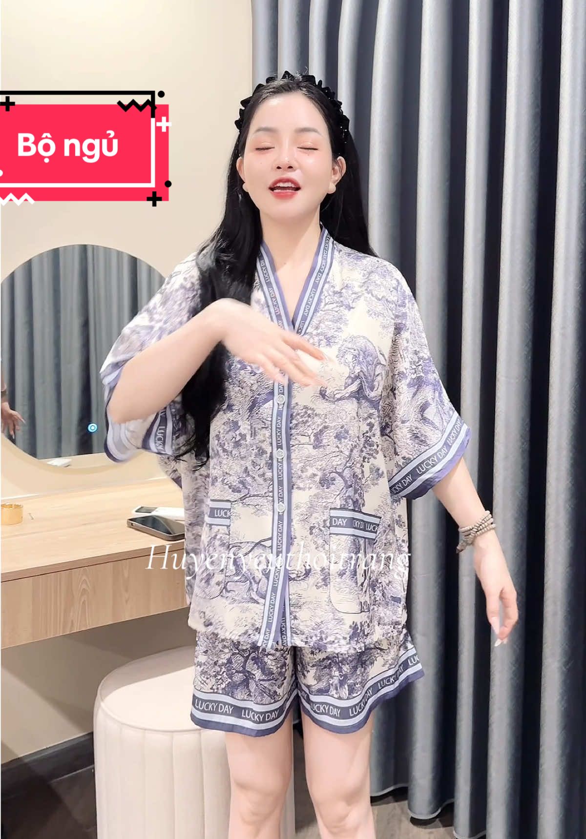Bộ ngủ lụa cánh dơi #xuhuong 
