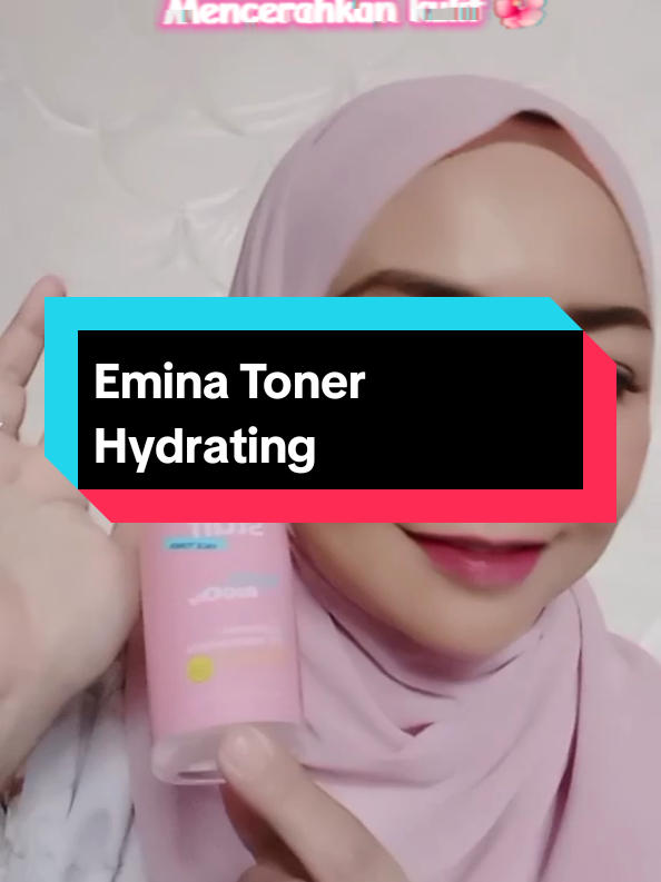 Emina Toner Hydrating for all skin type. Melembabkan & mencerahkan kulit, dipakai setelah cuci muka dengan sabun wajah #eminatoner #toner #hydratingtoner #rekomendasi #racunprinc3lia 