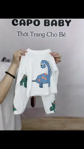 Set Thu đông khủng long Dino dễ thương qá các Mom ơi #hottrend #thinhhanhtiktok #capobaby #quanaotreem #tuttycapobaby #xuhuong2025 #setquanaochobe #xuhuong #xuhuongtiktok #capobabyboocote #dobochobe #capobaby2 