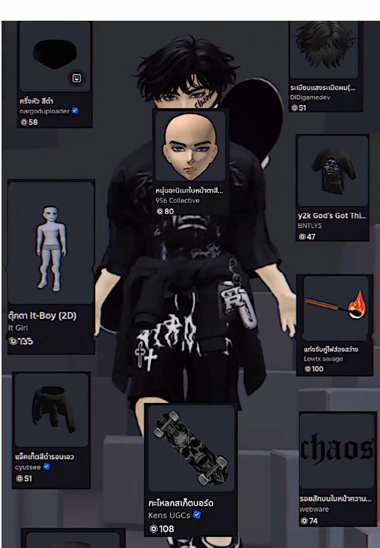 รวมทุกอย่างของเซ็ตนี้มาให้แล้วเผื่อใครอยากได้🥰#faceroblox #robloxfyp👾 #Roblox4k #แต่งตัวroblox #newfaceroblox 