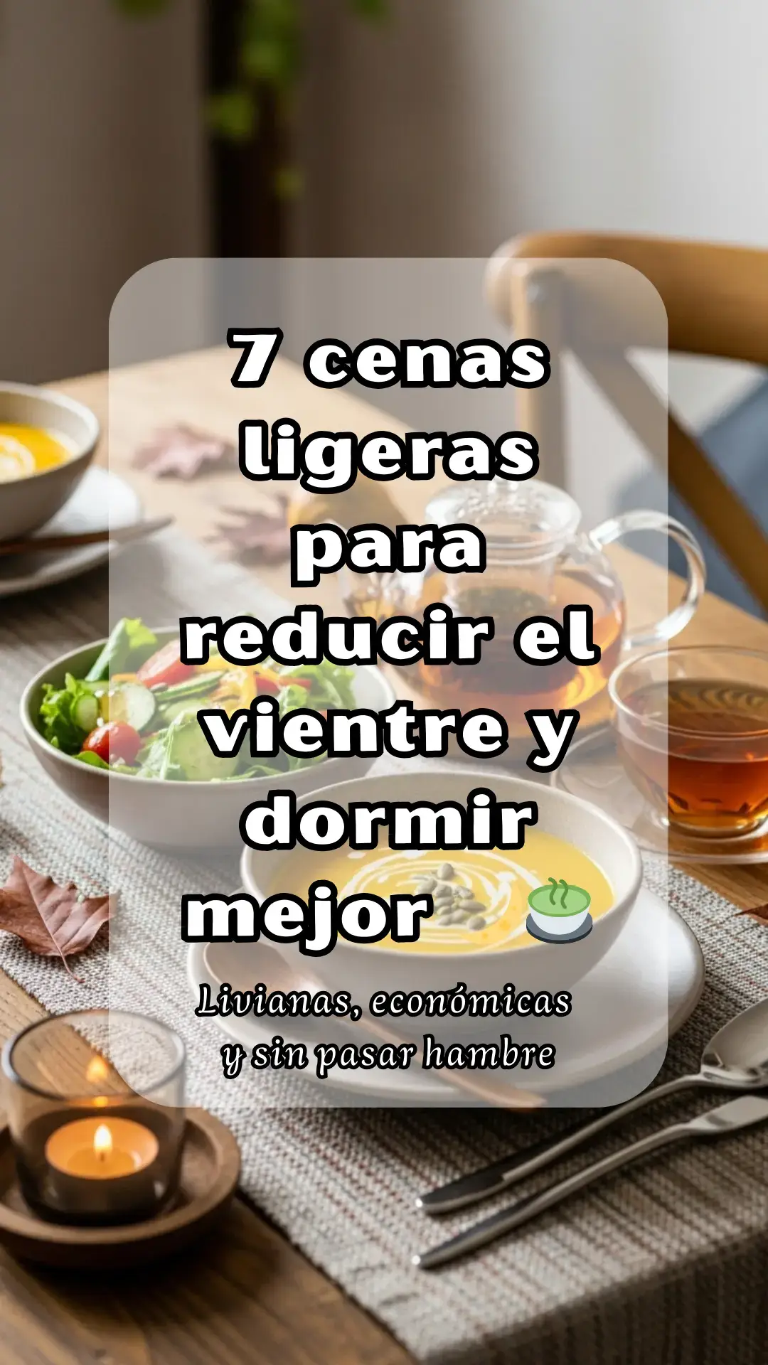 Cenas rápidas, ligeras y económicas para desinflamar antes de dormir 🌿 ¡Ideales para reducir el vientre sin pasar hambre! 🫶  #desinflamar #cena #recetas #ideas 