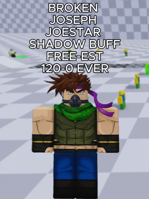 ABA Joseph Clacker Volley no stun/kb Shadow Buff, ABA Joseph Joestar 120-0 #animebattlearena #aba #roblox #jjba #josephjoestar