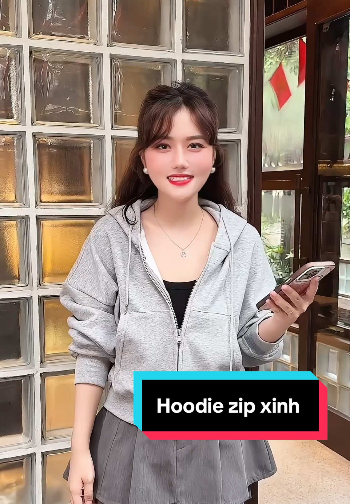 Áo hoodie zip #aohoodie #aokhoaccroptop #viral #trending #hienhoidieu 