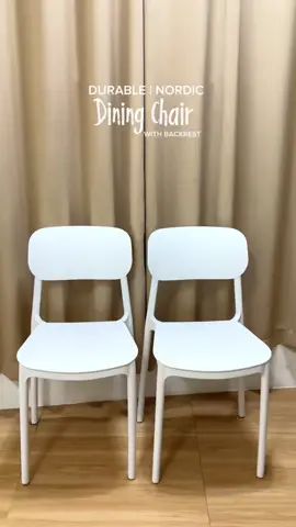 Durable nordic dining chair with backrest #diningchair #nordicchair #chairwithbackrest #chair #plasticchair 