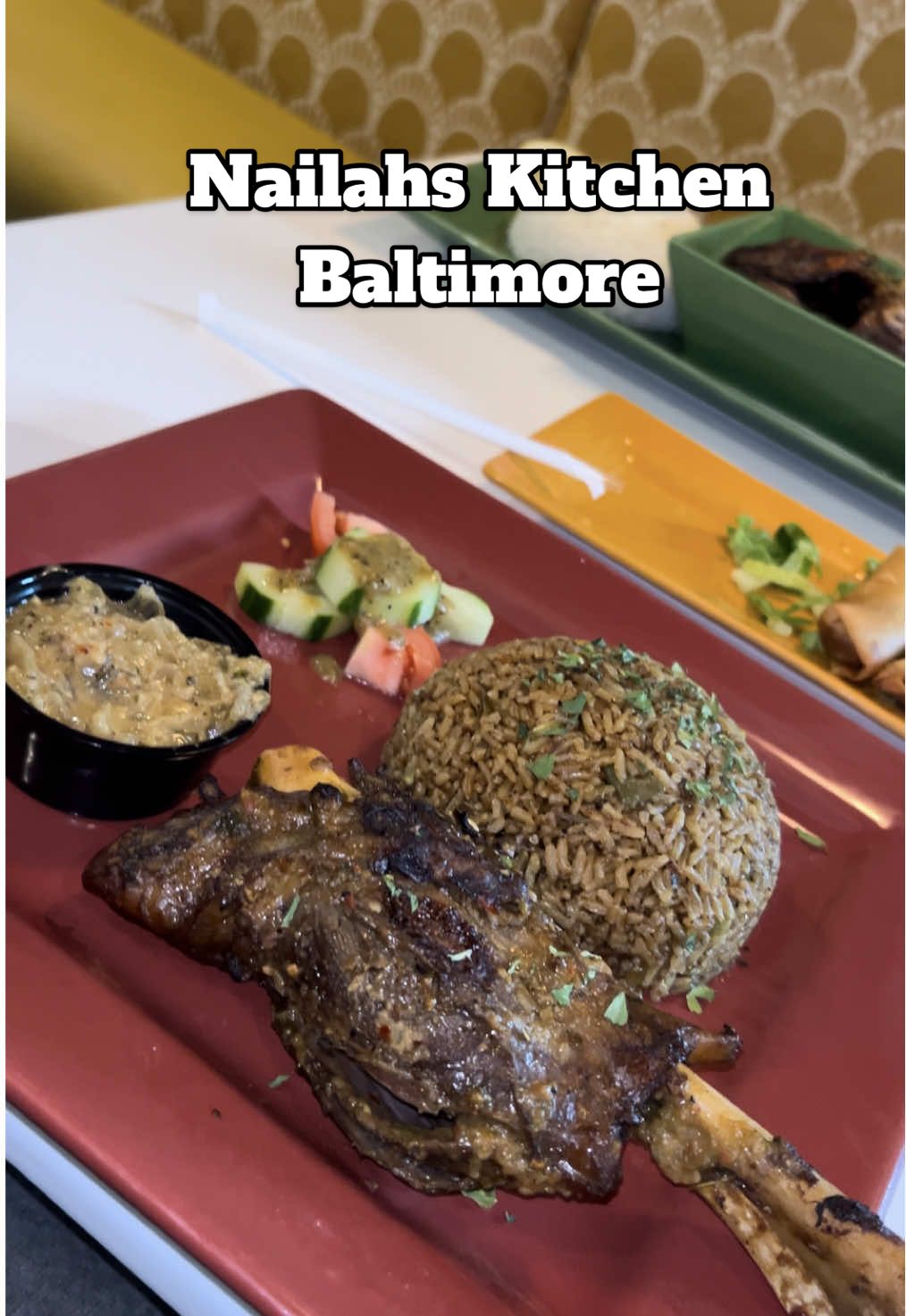 I love Senegalese food. But idk Senegalese food in Maryland taste good but it just be tasting regular. I need to go to Harlem ! I need to go to African kine. 7/10 #senegalesefood #Foodie #baltimorefood #placestoeat #nailahskitchen 