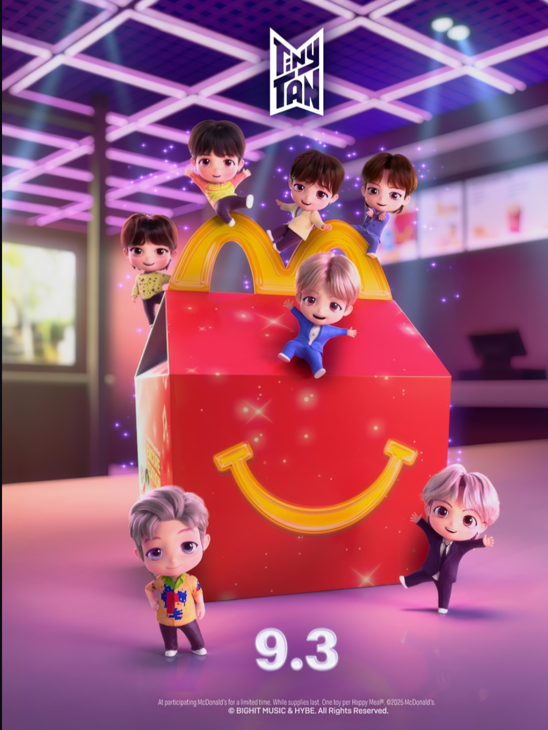 Los de McDonald's: Otra vez estás raritas 😩 🤣🤣 #cajitafeliz #tinytan #bts_official_bighit #mcdonaldsccsing 