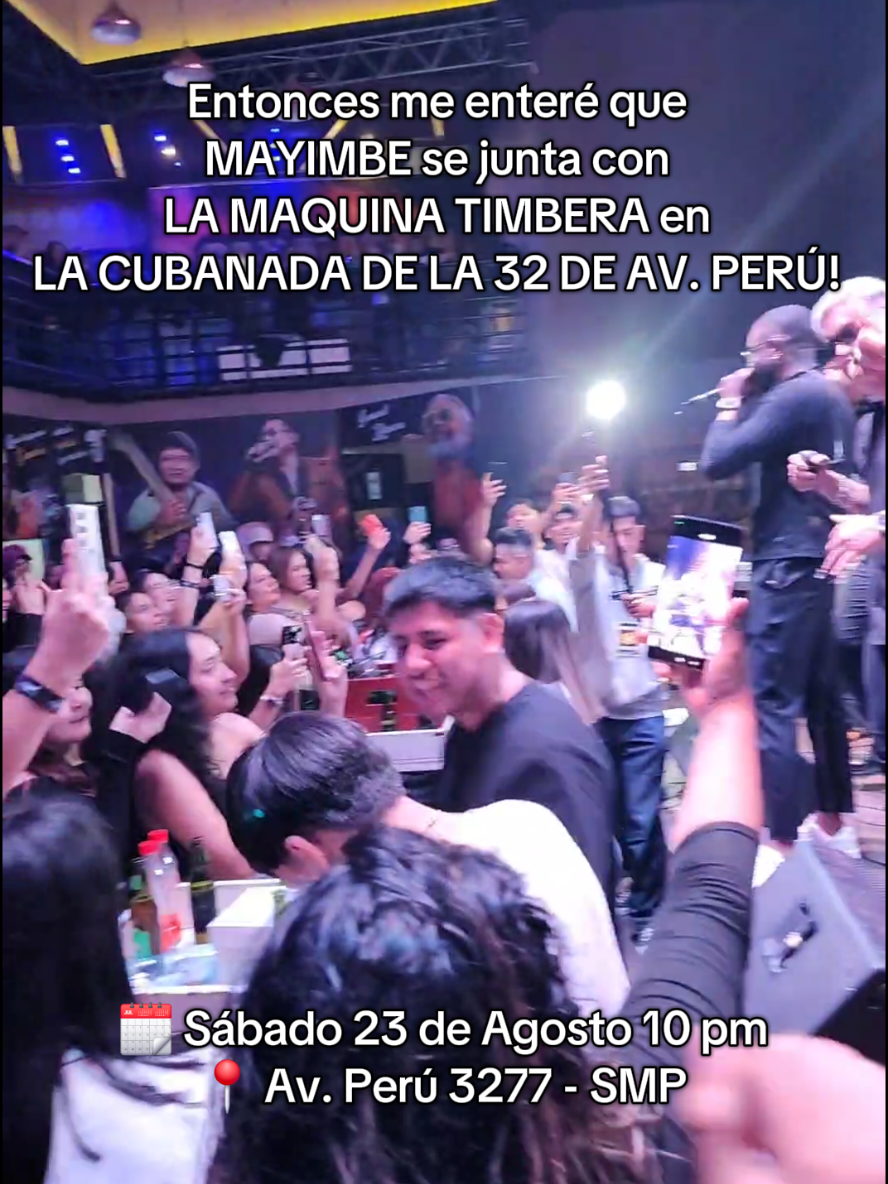 Este Sábado 23 de Agosto en La Cubanada de la 32 de la Perú @barbarofines.ysumayimbe junto a @La Máquina Timbera con otras orquestas. TOTALMENTE GRATIS! Info al wsp. 918820697 #CubanadaEnLa32 #cubanada #paratiiiiiiiiiiiiiiiiiiiiiiiiiiiiiii #fiesta #viralll 