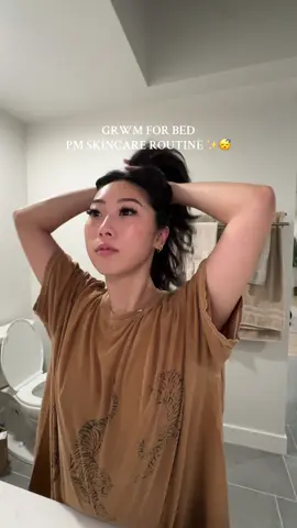 Let’s do my nighttime skincare routine together 🫶🏼 PS: I did double cleanse in the shower using an oil-based then water-based cleanser right after makeup eraser 😂 Products I use: ✨ @The Original MakeUp Eraser  ✨ @anua_global  ✨ @Tatcha US  ✨ @Caudalie  I stick to my routine 🫡 my skin’s on the drier side & I focus on hydration, soothing & redness control!  Also, I’m on the hunt for a good under eye serum to help with puffiness & dark circles — any faves? 🥰 ps don’t mind my mismatching towels HAHA #skincare #nighttimeroutine #skincareroutine #glowingskin 