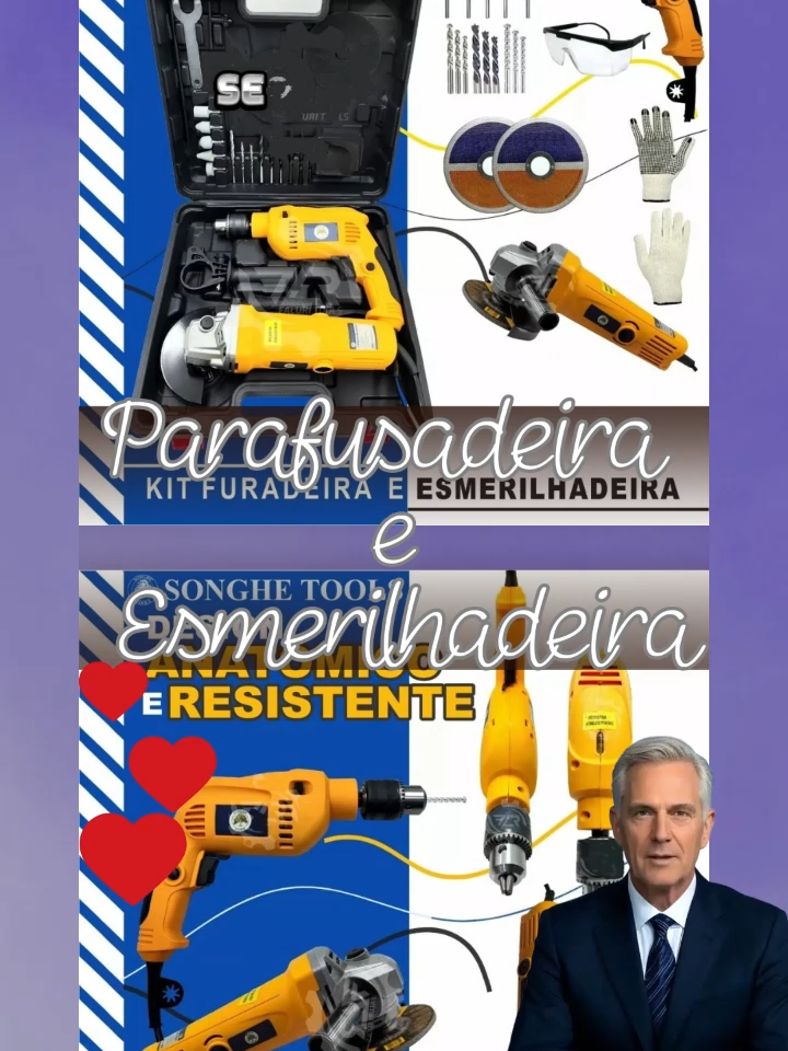 Kit Parafusadeira E Lixadeira Com 25 Peças | link: https://s.shopee.com.br/9zngrJ2lJn Se você gosta de colocar a mão na massa,  esse Kit com Furadeira/Parafusadeira, Lixadeira e Esmerilhadeira vai ser seu novo parceiro de confiança! Com ele, você tem as ferramentas certas para montar, consertar, lixar ou cortar com precisão e sem complicação.  Prático, potente e fácil de usar, garante agilidade e acabamento impecável em madeira, metal ou alvenaria.  Ideal pra quem valoriza ferramentas que realmente entregam resultado. #KitDeFerramentas #FaçaVocêMesmo #ParafusadeiraPotente #FuradeiraVersátil #LixadeiraEficiente #EsmerilhadeiraTop #ReformaEmCasa #FerramentasElétricas #MãoNaMassa #ObraComEstilo
