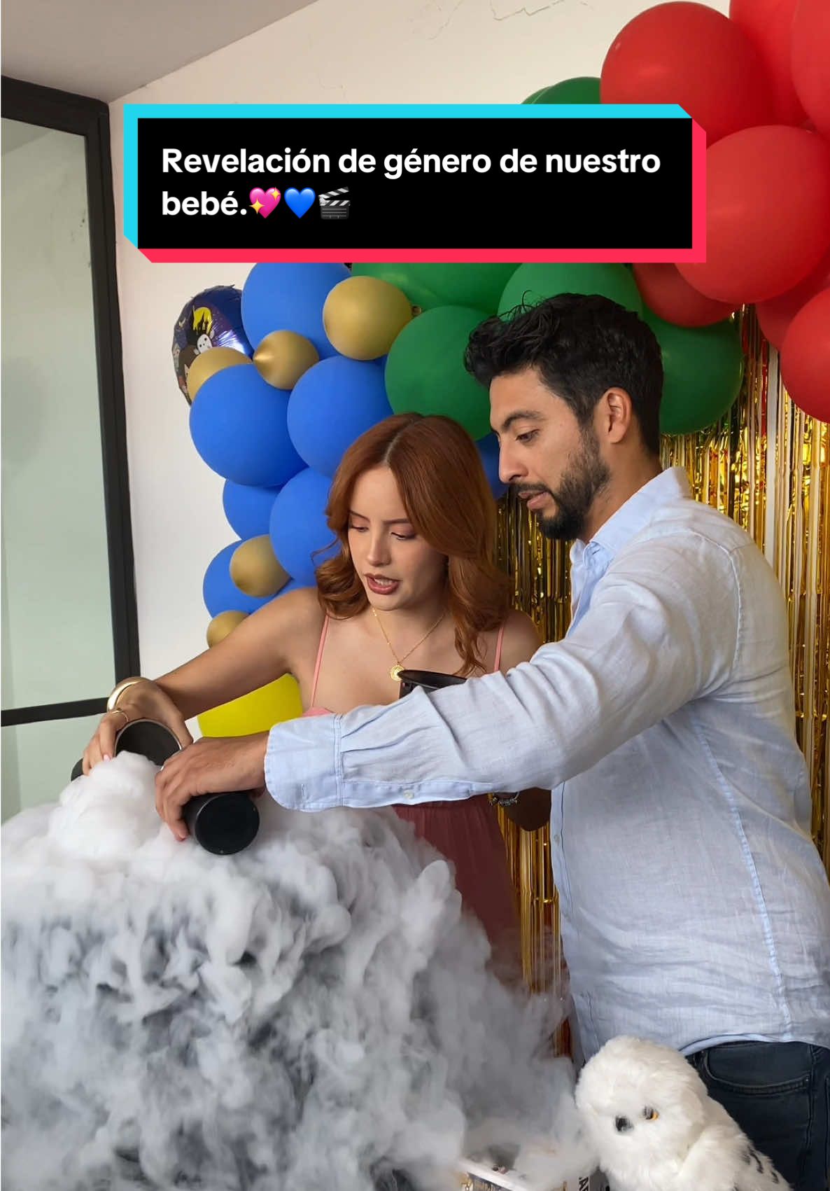 Así fue la revelación de género de nuestro bebé.🥹💖💙⚡️🎬 Danyastas, me complace anunciarles que viene un nuevo integrante a esta familia.🥹🙈🧑‍🧑‍🧒❤️‍🩹🍼🎬 Moría por contarles por aquí y que mejor que hacerlo de esta forma.❤️ #harrypotter #revelaciondegenero #genderreveal #potterhead #danynohoy 