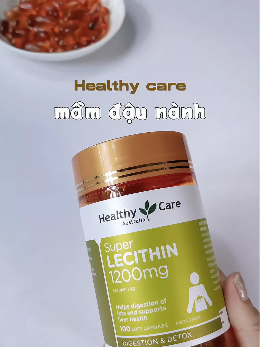 viên uống mầm đậu nành #HealthyCare #Lecithin #mamdaunanh #healthycarevnchinhhang 