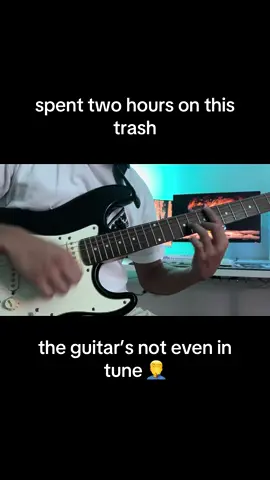 should’ve just went to bed 😔💔  song: this fffire by franz ferdinand (cyberpunk edgerunners op edition) tabs posted on my page 👍 #cyberpunkedgerunners #anime #animefyp #animetiktok #guitar 