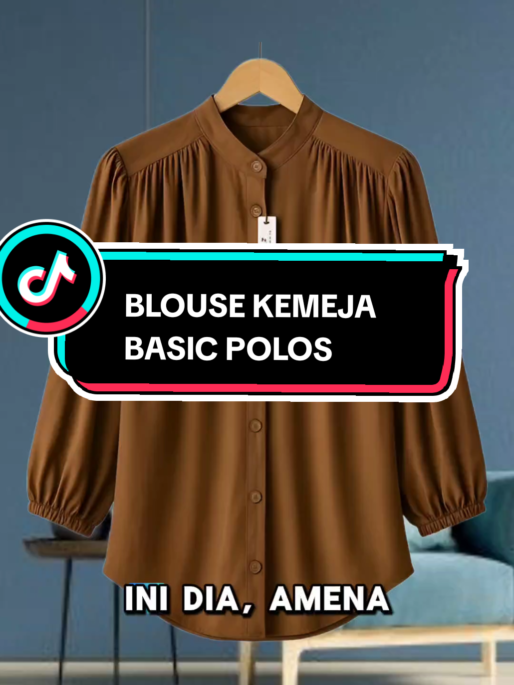 Amena blouse wanita rayon twill premium, kemeja basic polos terbaru  #blousewanita #kemejawanita #blouserayon #fypシ゚viral #masukberanda 