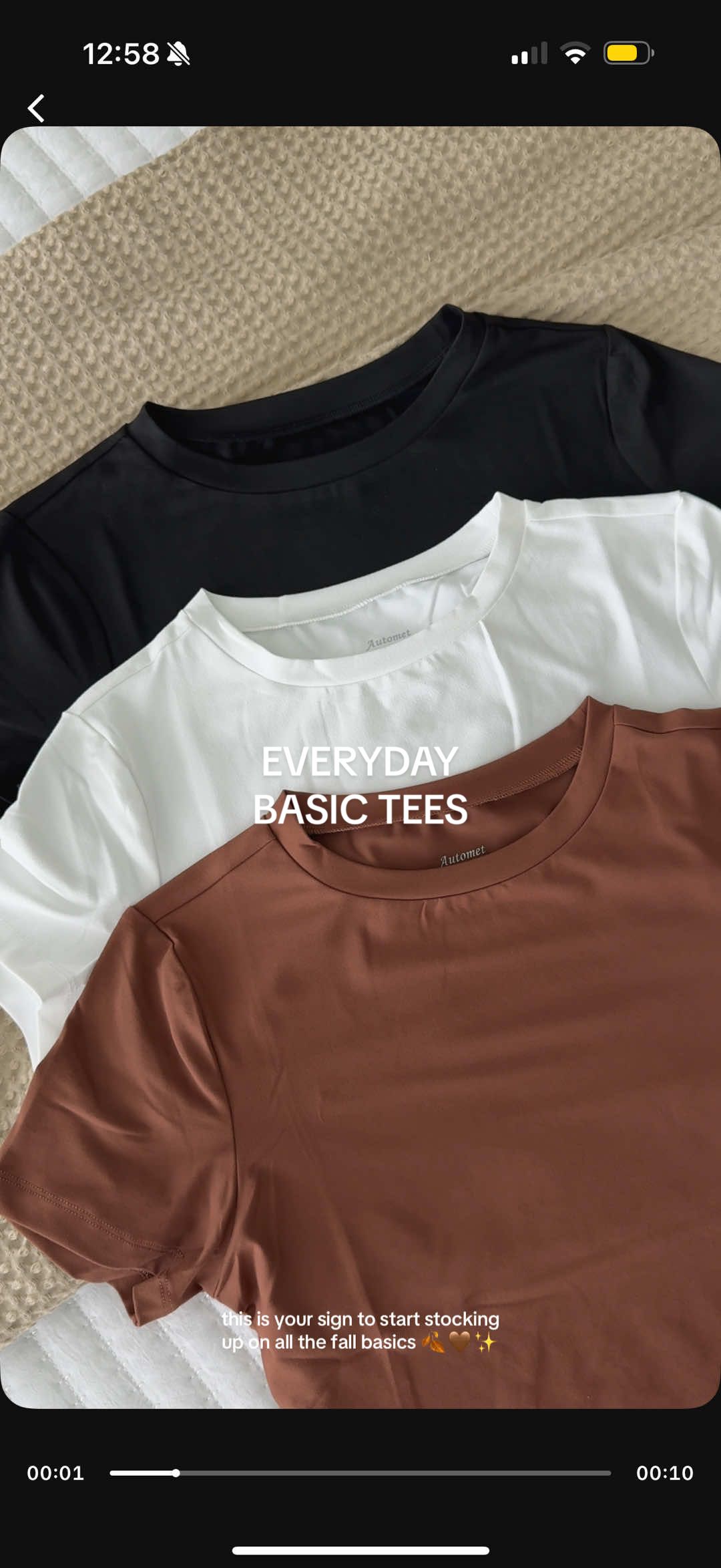 @AUTOMET nailed the fall basics 🍂 soft, stretchy, and the easiest tees to layer this upcoming season  #FallStyleEssentials #CozyFallFits #CuteSimpleOutfits #SimpleOutfits #MomOotd 