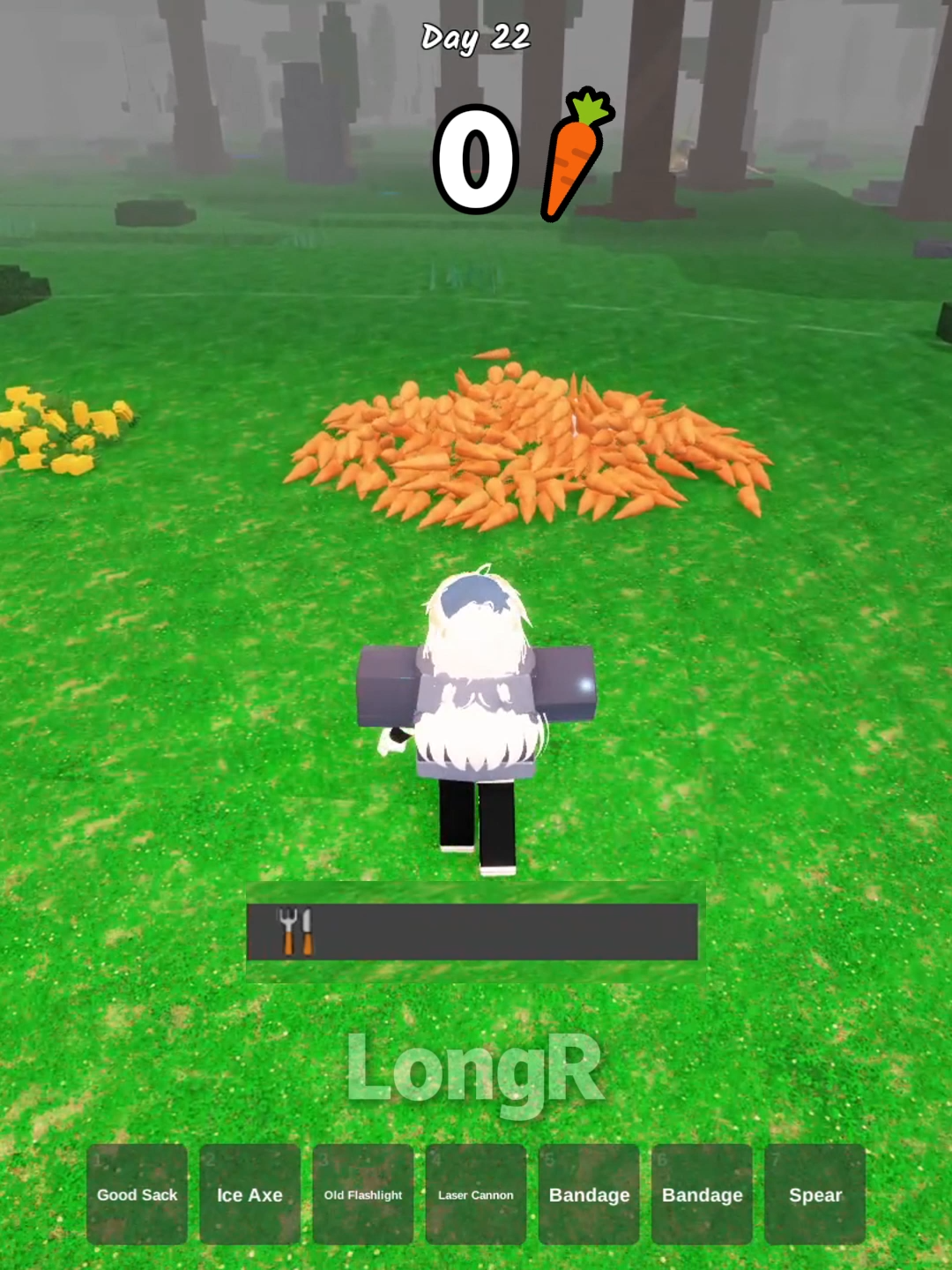 Eat all foods🙀 #roblox #99nightintheforest #longr