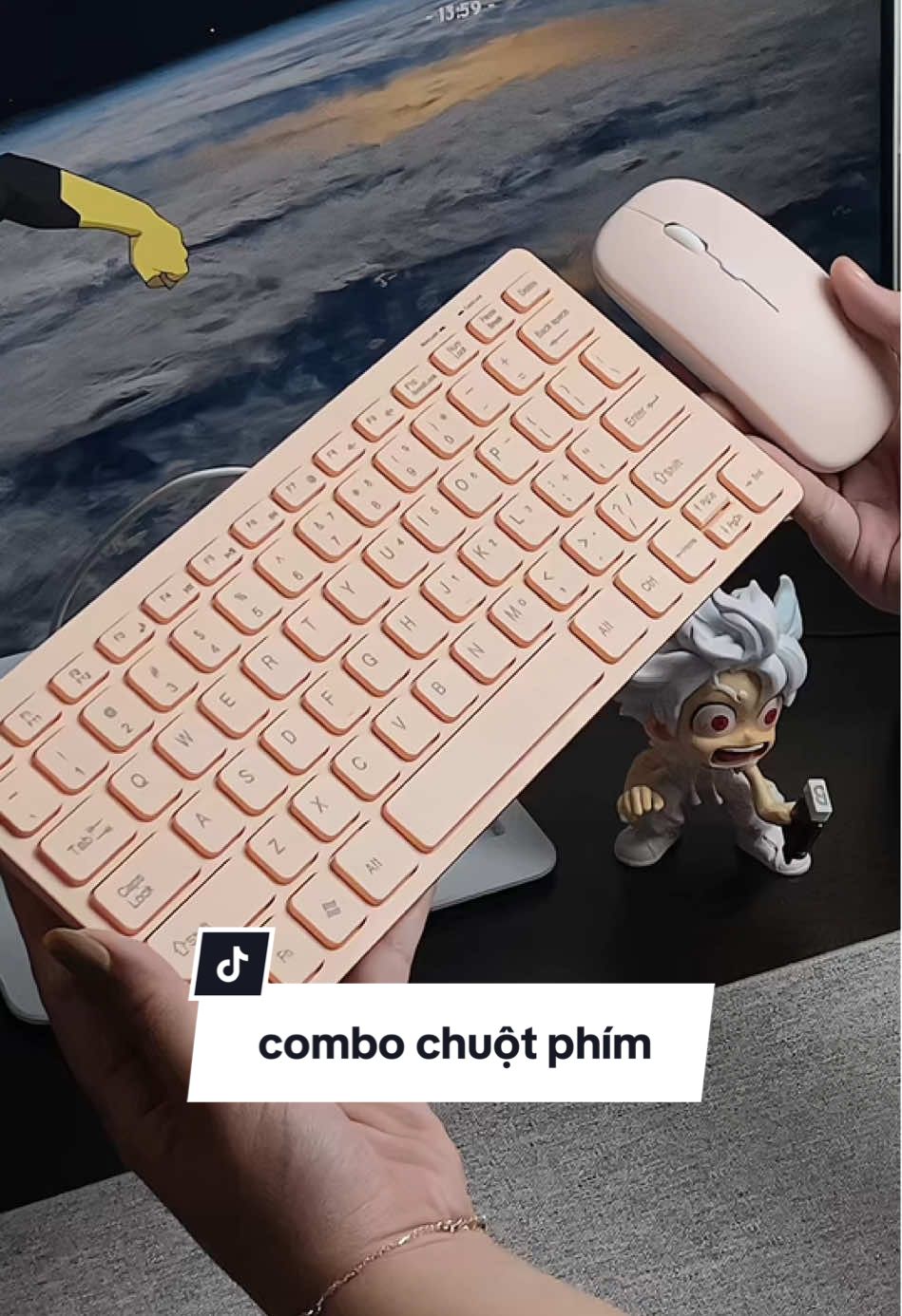 Combot chuột và bàn phím silent nhà Skyshiu🌟 #banphimvanphong #chuotkhongday #combobanphimchuot #skyshiu #banphimvachuot 