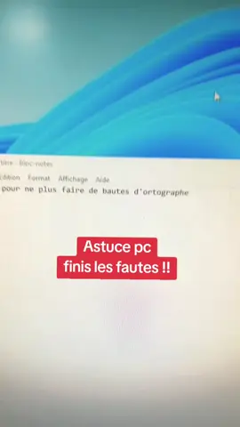 Astuce pc pour s'améliorer en orthographe ! #astucepc #tutopc #informatique #apprendresurtiktok #windowstips 