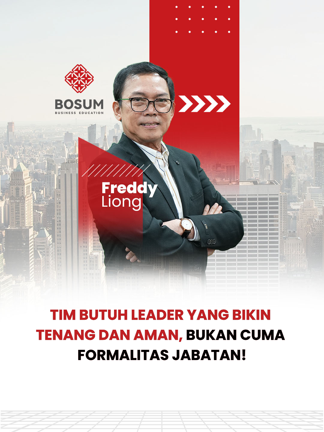 Tim butuh leader yang bikin timnya tenang dan aman, bukan yang gila jabatan!  #leadership #leadershiptraining #leadershipbyfreddyliong #businessowner #bosumbusinessconsultant #leadership #businesscoach