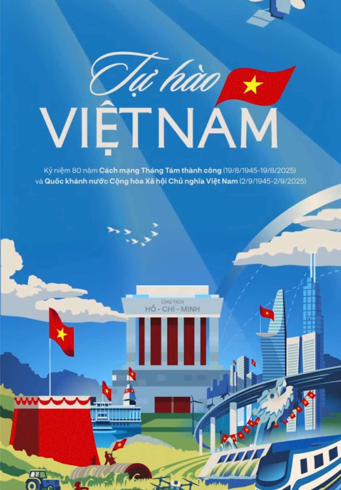 80 năm trước, lời thề Độc lập đã vang lên giữa Ba Đình lịch sử, khai sinh ra một dân tộc tự do.  80 năm sau, ngọn lửa khát vọng từ mùa thu năm ấy vẫn rực cháy trong huyết quản của thế hệ hôm nay, thôi thúc chúng ta viết tiếp bản hùng ca của kỷ nguyên mới.  Đây không chỉ là lúc để nhớ về quá khứ, mà còn là thời khắc để khẳng định vị thế bằng trí tuệ sắc bén, bằng bản lĩnh kiên cường và bằng lòng tự tôn dân tộc.  Hưởng ứng lời hiệu triệu thiêng liêng, nhân kỷ niệm 80 năm Cách mạng Tháng Tám thành công và Quốc khánh nước Cộng hòa Xã hội Chủ nghĩa Việt Nam 02/9, Trung ương Đoàn TNCS Hồ Chí Minh, Kenh14.vn và TikTok Việt Nam phát động Chiến dịch truyền thông 