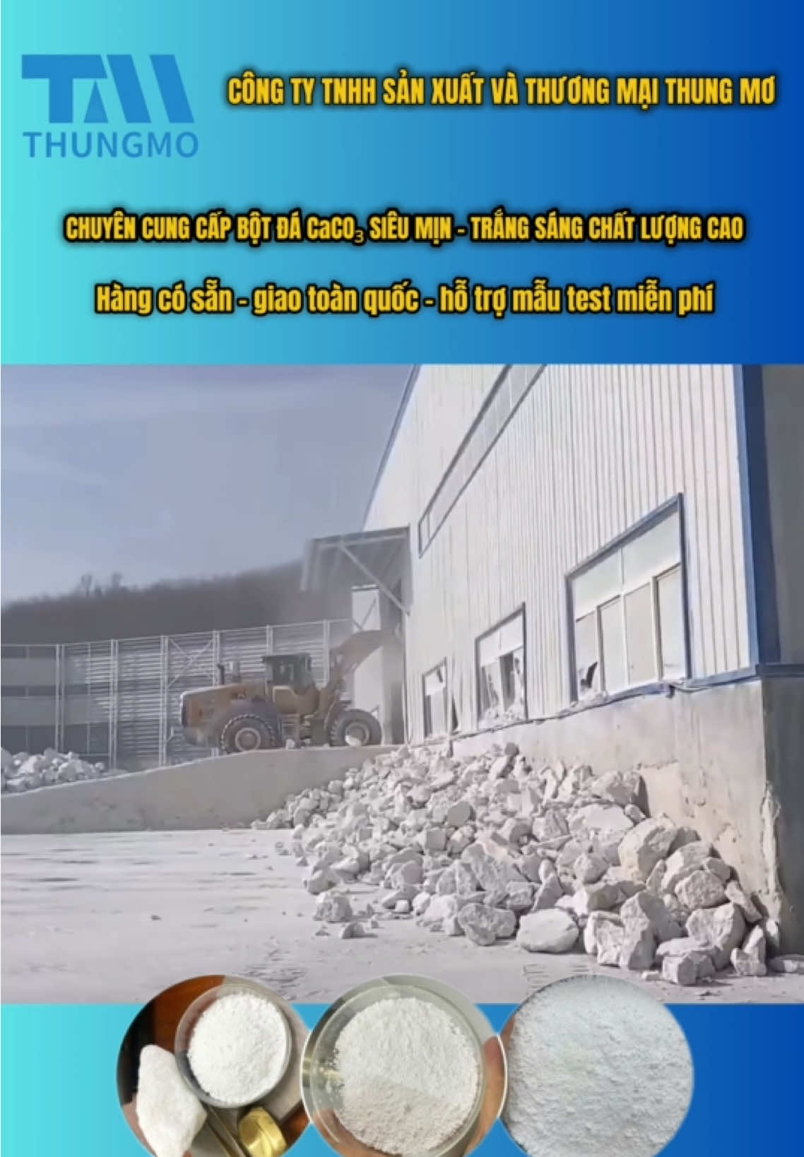 Quy trình hiện đại tạo ra bột đá caco3 chất lượng quốc tế 🌎 #bộtđátrắng #bộtđáthungmo #bộtđátrắnghànam #xuhuong #xuhuongtiktok 