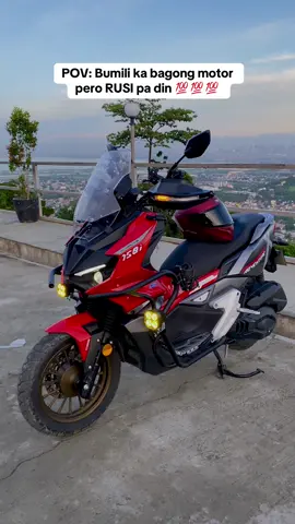 Rusi pa din ang pipiliin kesa matutong ang Brief 😂😂😂#rusiadventurex150fi #adventurerider #couplerider @raine 