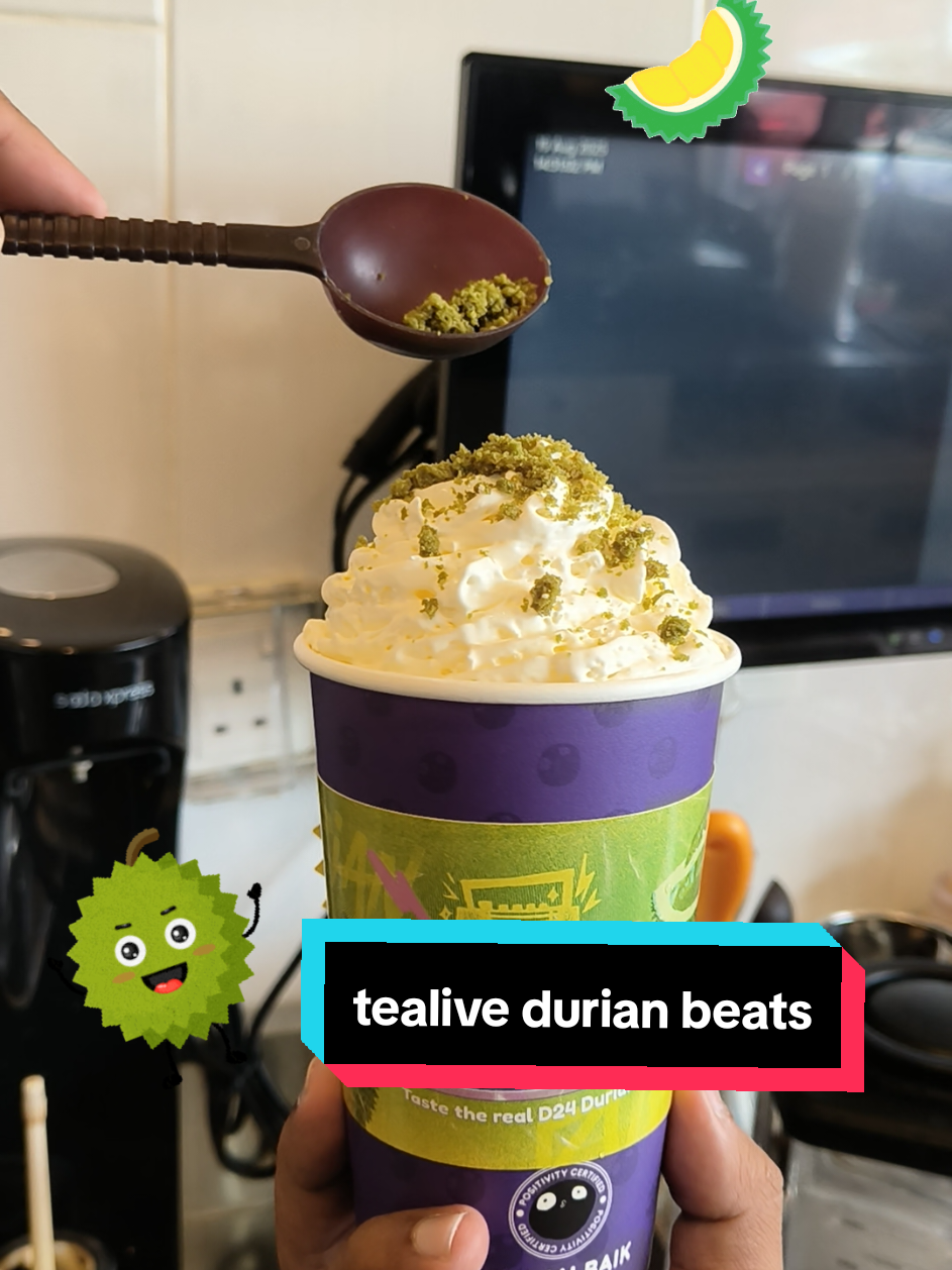 tealive durian beats , rasakan keaslian di setiap sip 🧋 , penuh Nikmati and nostalgia rasa klasik citarasa Malaysia @tealiveasia #tealive #tearistarchallenge #tealivedurianbeats #tealivejagungbeats #fyp 
