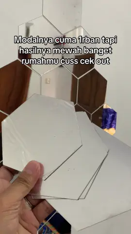 Modalnya cuma 1rban tapi hasilnya mewah banget rumahmu cuss cek out #cerminaesthetic #cermin #cermintempel #viralvideo #fypシ゚viral 
