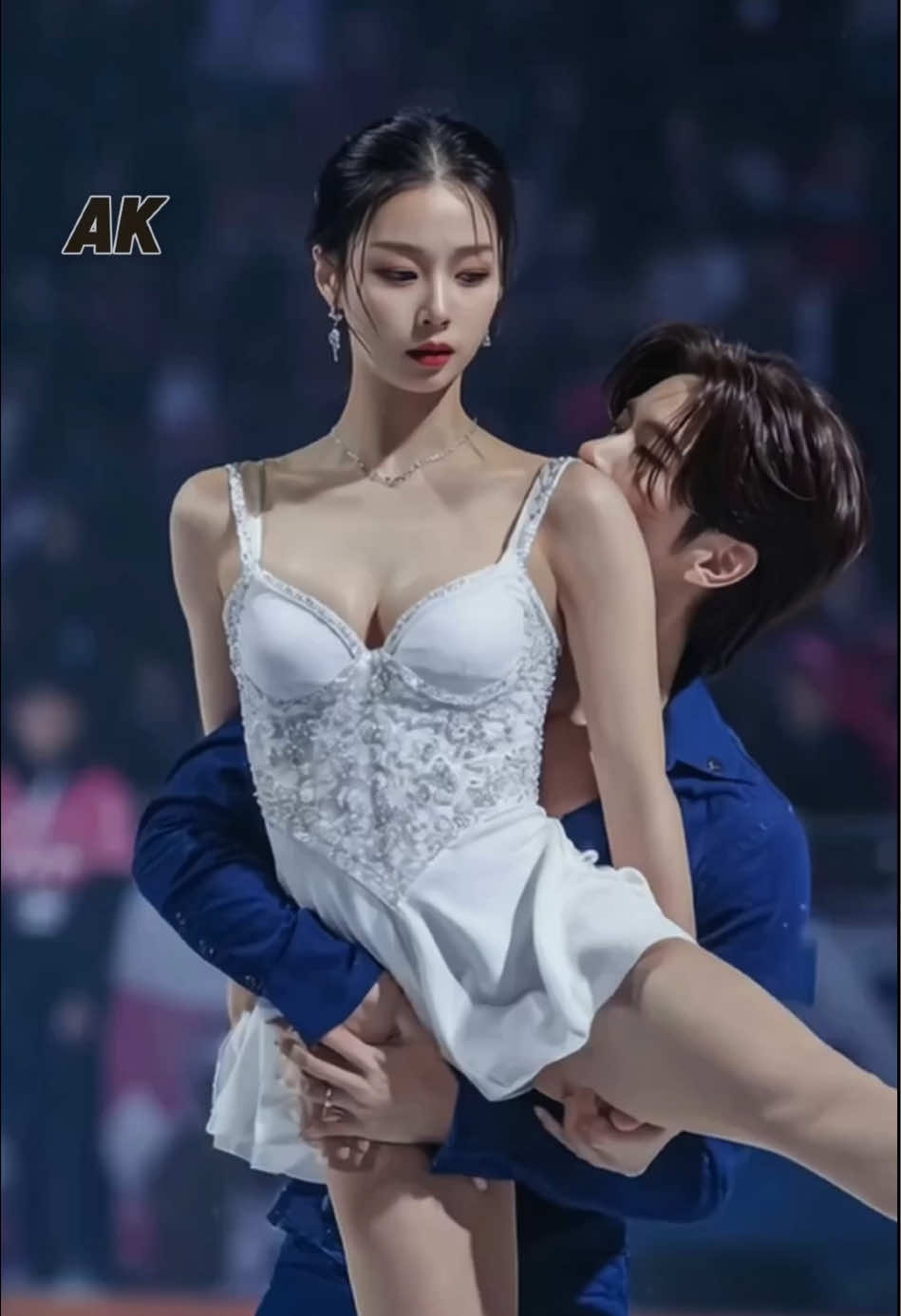 피겨스케이팅 커플의 환상 무대. #figureskating #skating #aiathlete #aitiktok #aigirl 