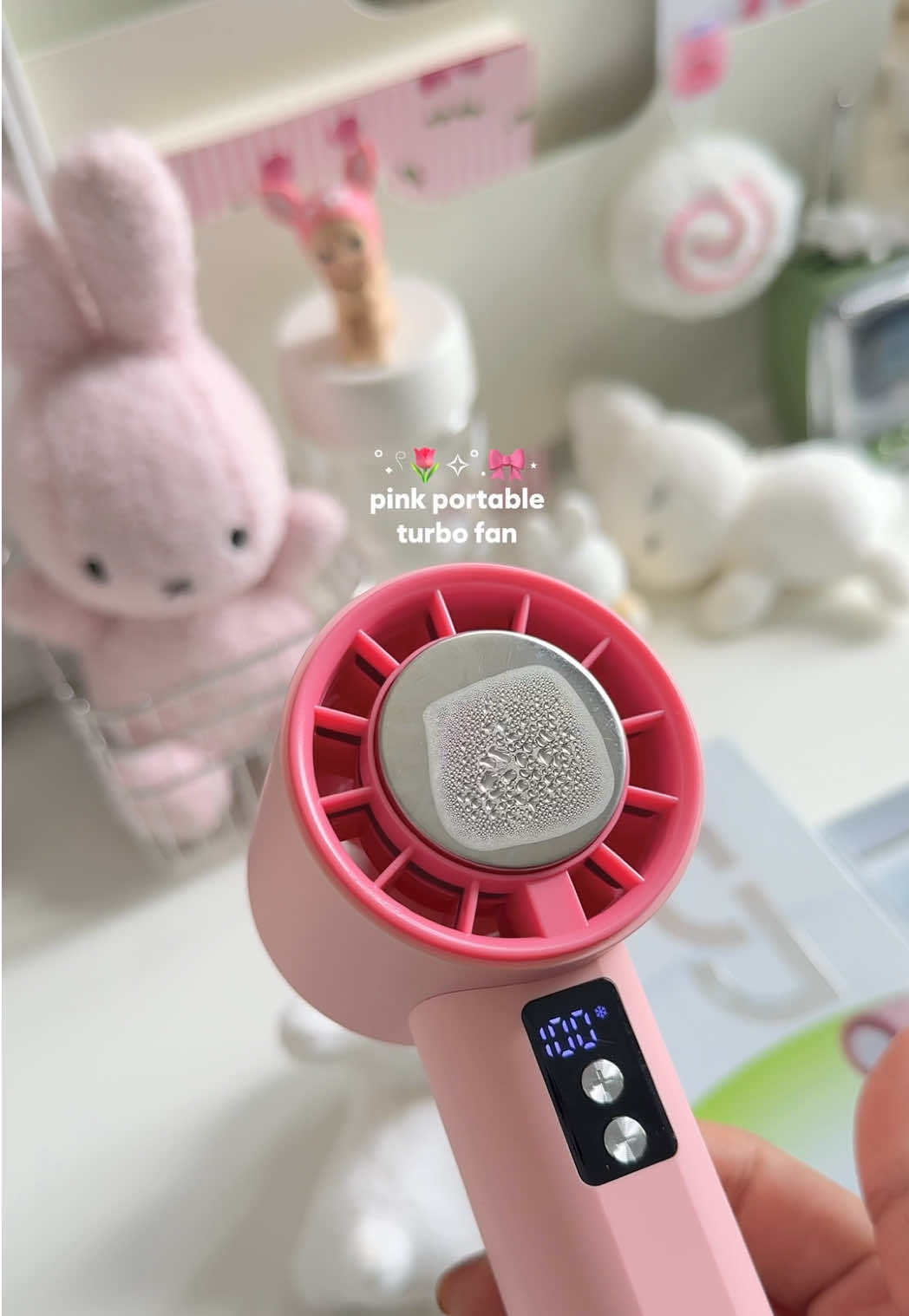 Dinginnya sampe berembun🥶❄️🌸 #minifanportable #kipasanginportable #goojodoqfan 