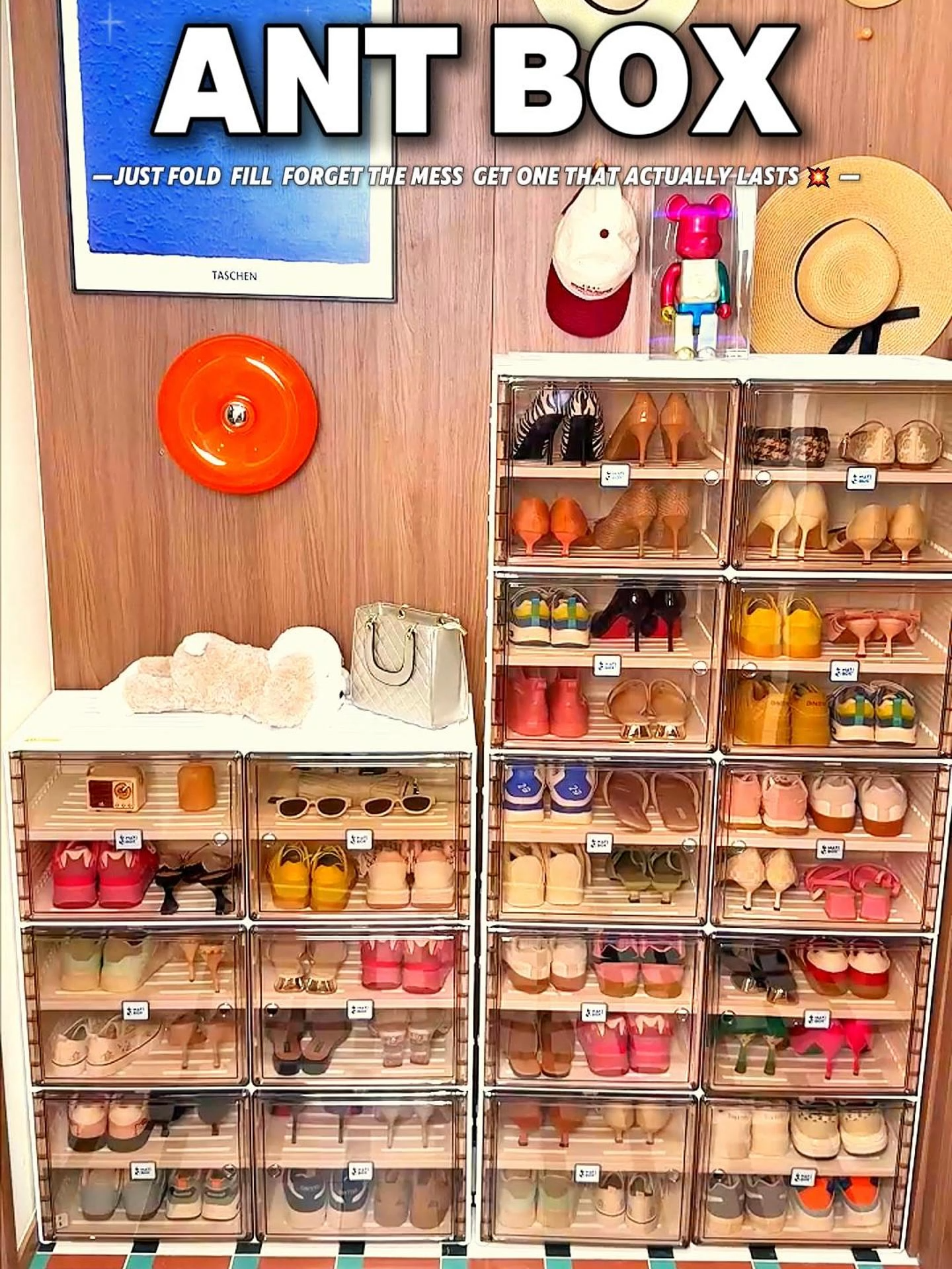 Small-space savior—ANTBOX foldable shoe cabinet!#ANTBOX #shoesrack #shoestorage #shoeorganizer #shoeboxes