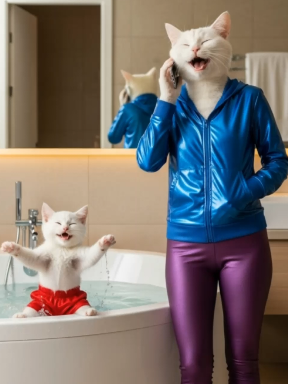 Parents Cry Helplessly Together irns Painfl #tunmvcatshoris  #catstoes #cutecats #cutecats #ai 