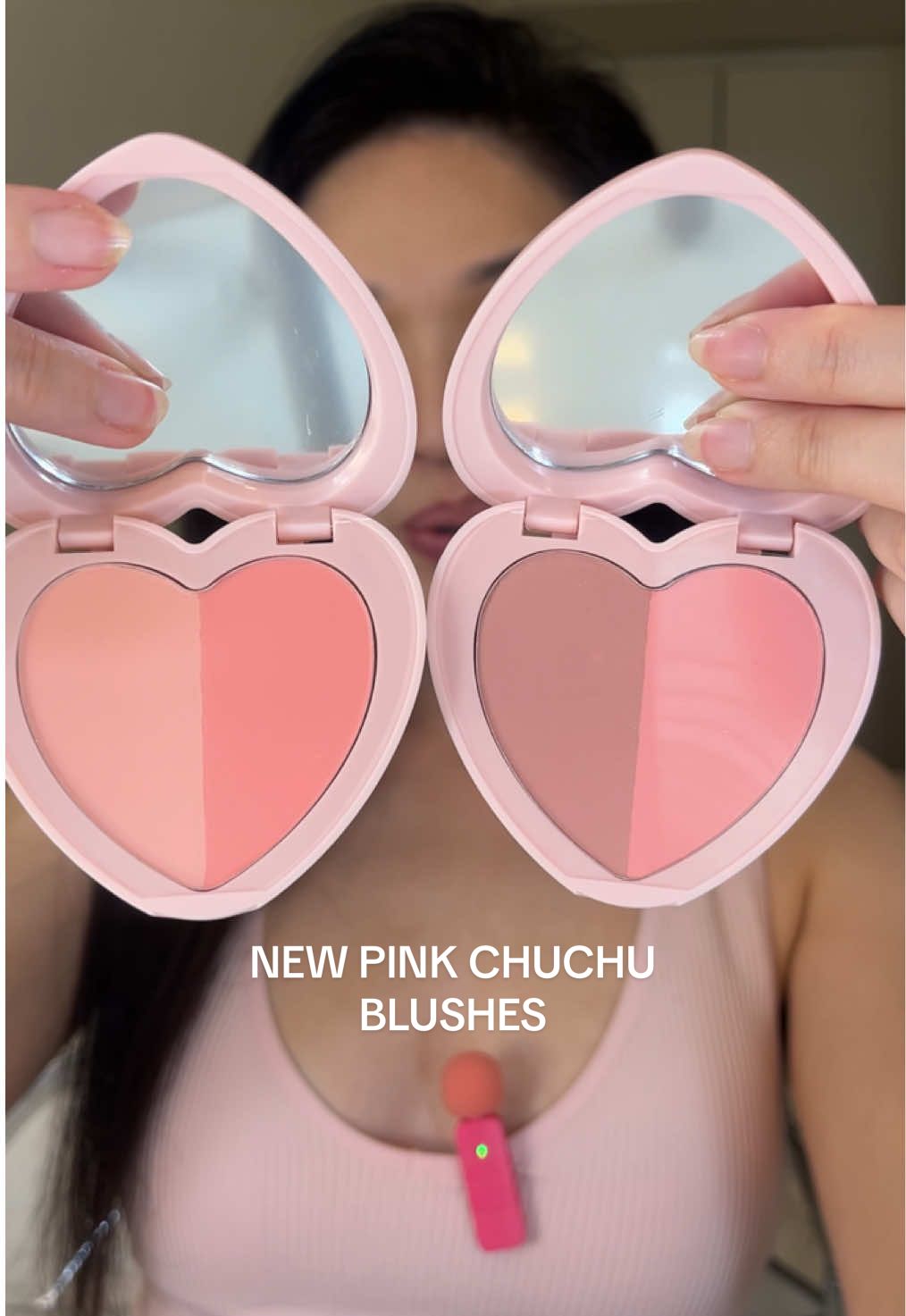 chuchu i know you made these for me  #chuchubeauty #localmakeup #pinkblushes #blushes #filipino 