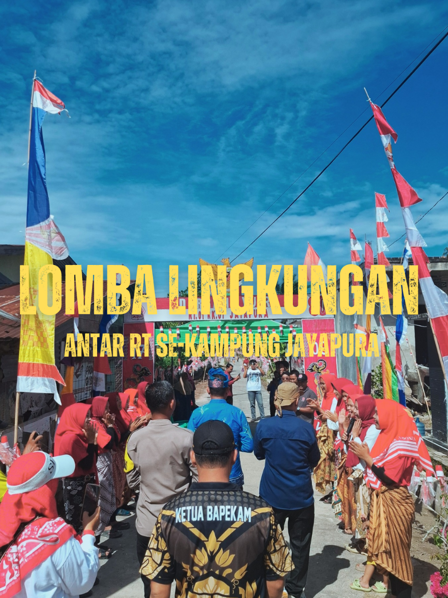 14 Agustus 2025 Penilaian Lomba Kebersihan Lingkungan Antar RT Se-Kampung Jayapura.  Hadir dalam kegiatan tersebut Camat Bungaraya Bapak Wasito, S.P. Kemeriahan penyambutan, dan euforia masyarakat dalam menyambut HUT RI ini terasa begitu bergelora. Karena masing-masing RT sibuk merias lingkungannya menjadi yang terbaik. Pesan dari Pak Camat 