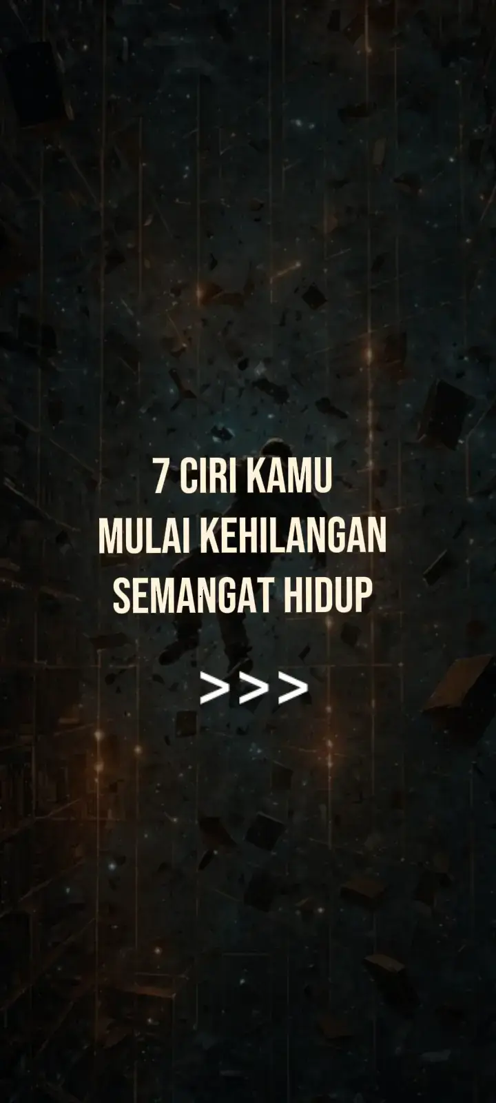 Kalau kamu ngerasain sebagian besar tanda ini, coba pelan-pelan cari support → ngobrol sama orang terdekat, ubah rutinitas kecil, atau kalau berat banget bisa konsultasi sama profesional. #selfhealing  #motivasikehidupan  #KesehatanMental  #mindsetpositif  #semangathidup 