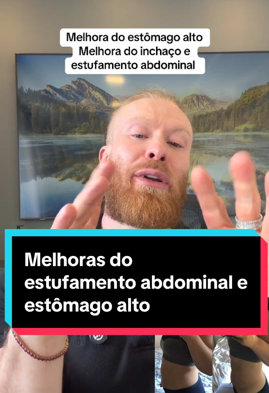 Melhoras do estufamento abdominal e estômago alto. 