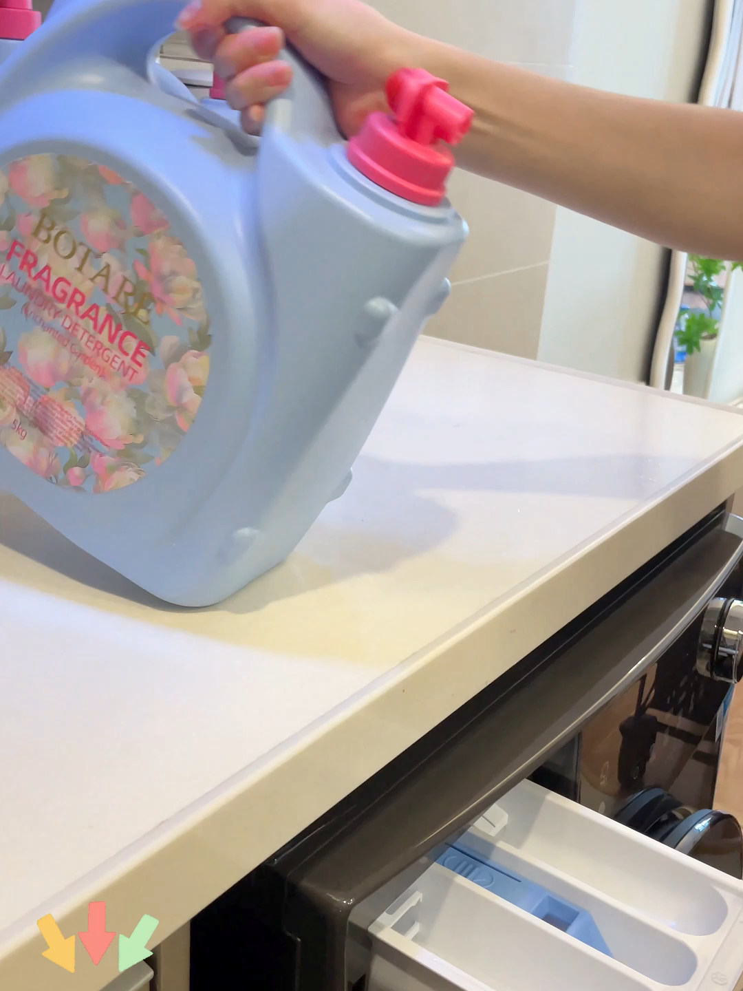 168 jam detergen dobi pewangi berterusan botol 5kg boleh digunakan selama satu tahun√#washing #botare #fyp